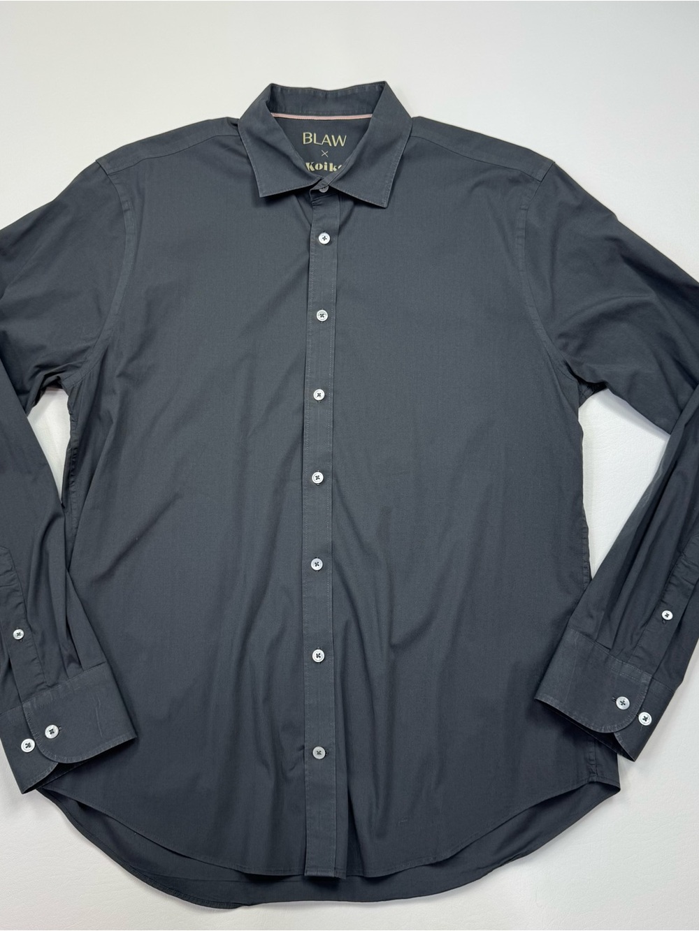 Blaw x Kroike Green Long Sleeve Button Down Shirt Size Large